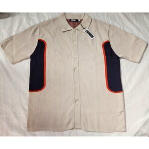 New Renowned Boogie Down Knit Shirt Men's XL Bowling Soprano Style Shirt $125